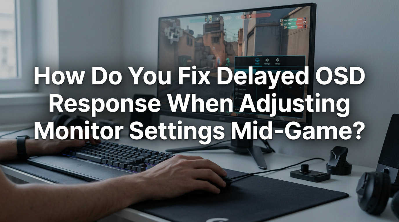 How Do You Fix Delayed OSD Response When Adjusting Monitor Settings Mid-Game?