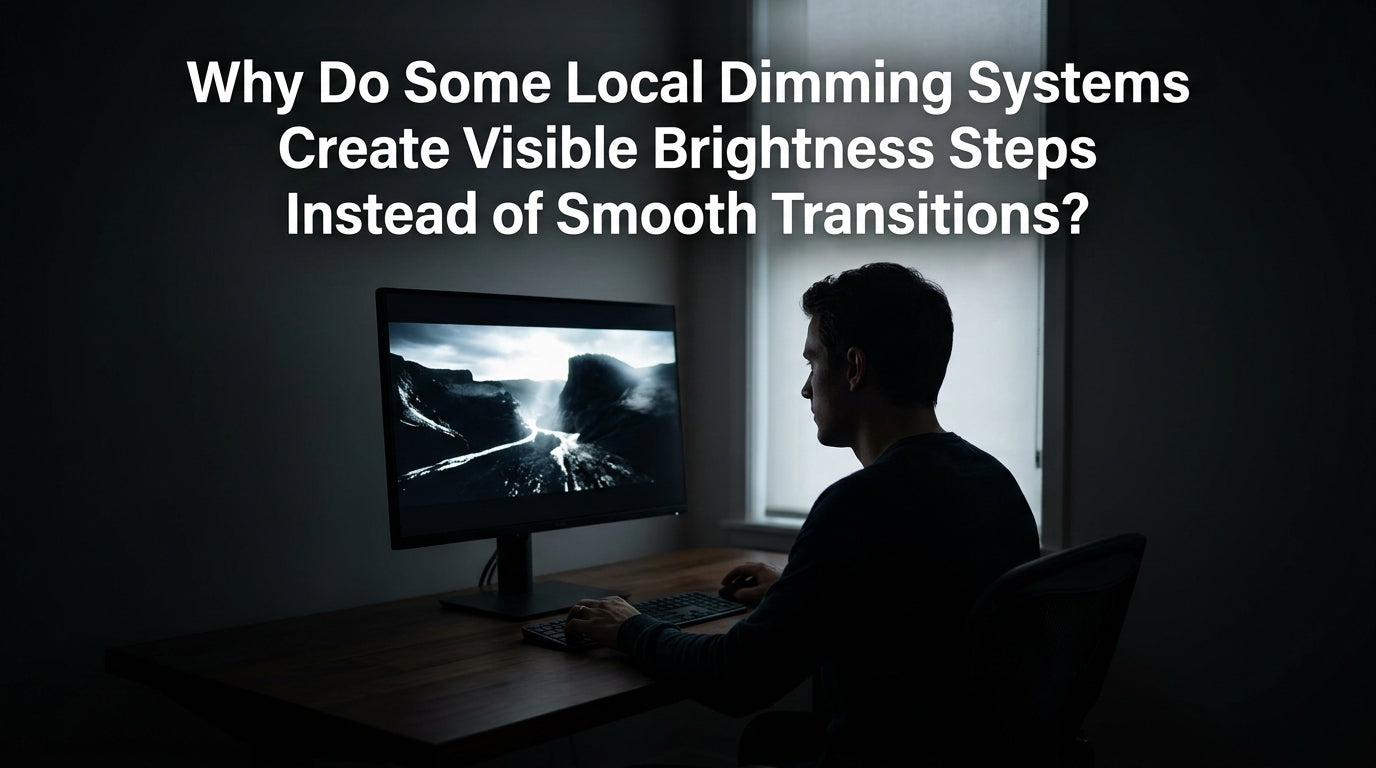 Why Do Some Local Dimming Systems Create Visible Brightness Steps Instead of Smooth Transitions?