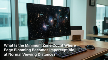What Is the Minimum Zone Count Where Edge Blooming Becomes Imperceptible at Normal Viewing Distance?
