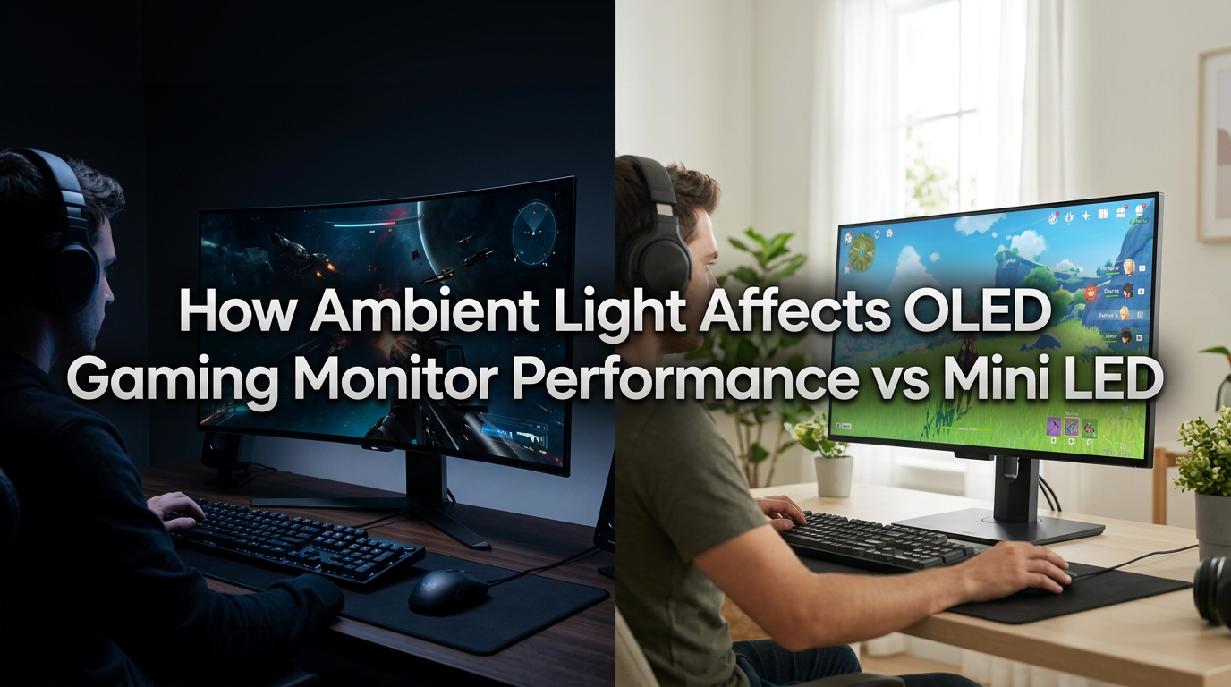 How Ambient Light Affects OLED Gaming Monitor Performance vs Mini LED
