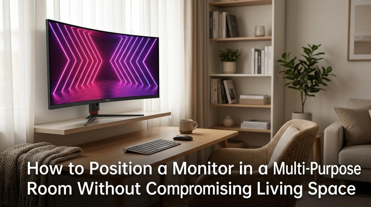 How to Position a Monitor in a Multi-Purpose Room Without Compromising Living Space