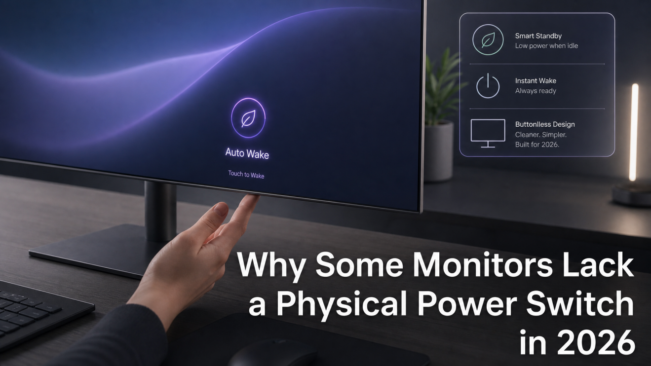Why Some Monitors Lack a Physical Power Switch in 2026