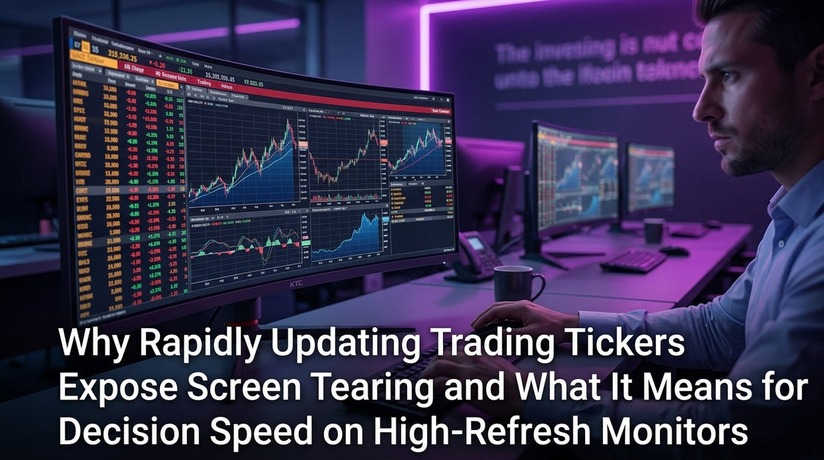 Why Rapidly Updating Trading Tickers Expose Screen Tearing and What It Means for Decision Speed on High-Refresh Monitors