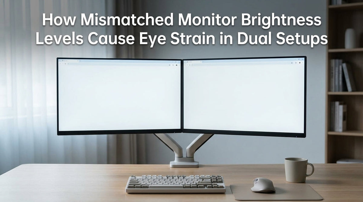 How Mismatched Monitor Brightness Levels Cause Eye Strain in Dual Setups