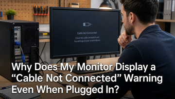 Why Does My Monitor Display a “Cable Not Connected” Warning Even When Plugged In?