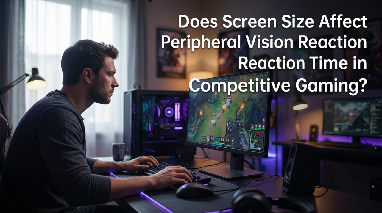 Does Screen Size Affect Peripheral Vision Reaction Time in Competitive Gaming?