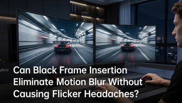 Can Black Frame Insertion Eliminate Motion Blur Without Causing Flicker Headaches?