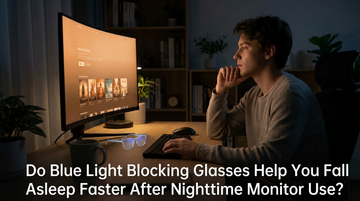Do Blue Light Blocking Glasses Help You Fall Asleep Faster After Nighttime Monitor Use?