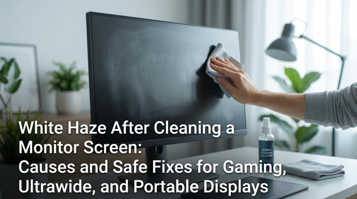 Screen Haze White Haze After Cleaning Monitor: Causes & Safe Fixes