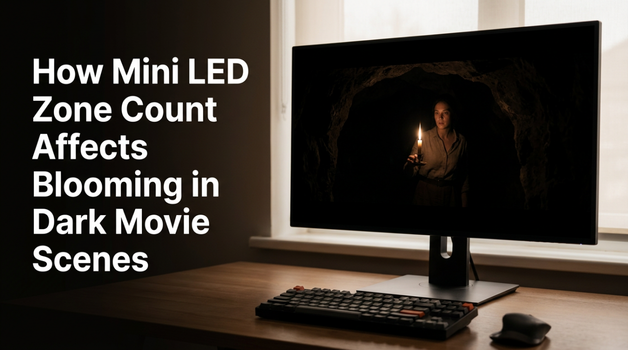 How Mini LED Zone Count Affects Blooming in Dark Movie Scenes