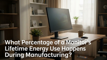 What Percentage of a Monitor’s Lifetime Energy Use Happens During Manufacturing?
