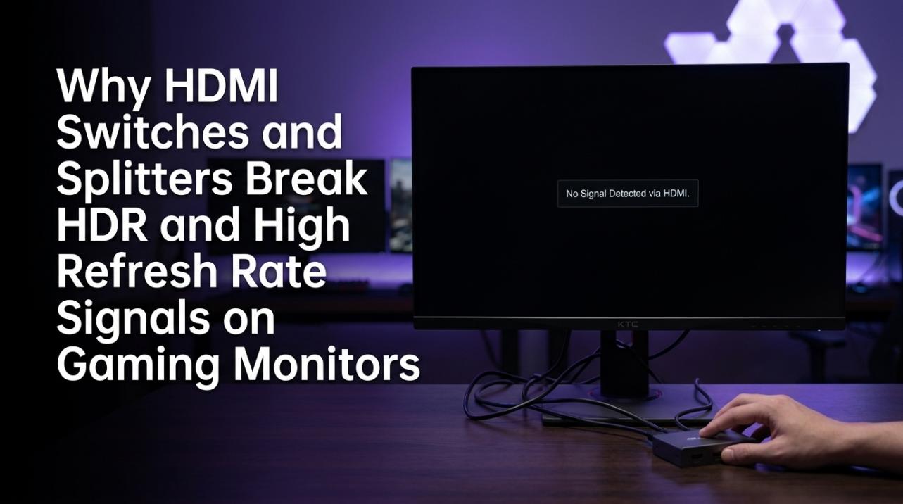Why HDMI Switches and Splitters Break HDR and High Refresh Rate Signals on Gaming Monitors