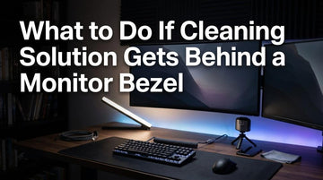 What to Do If Cleaning Solution Gets Behind a Monitor Bezel
