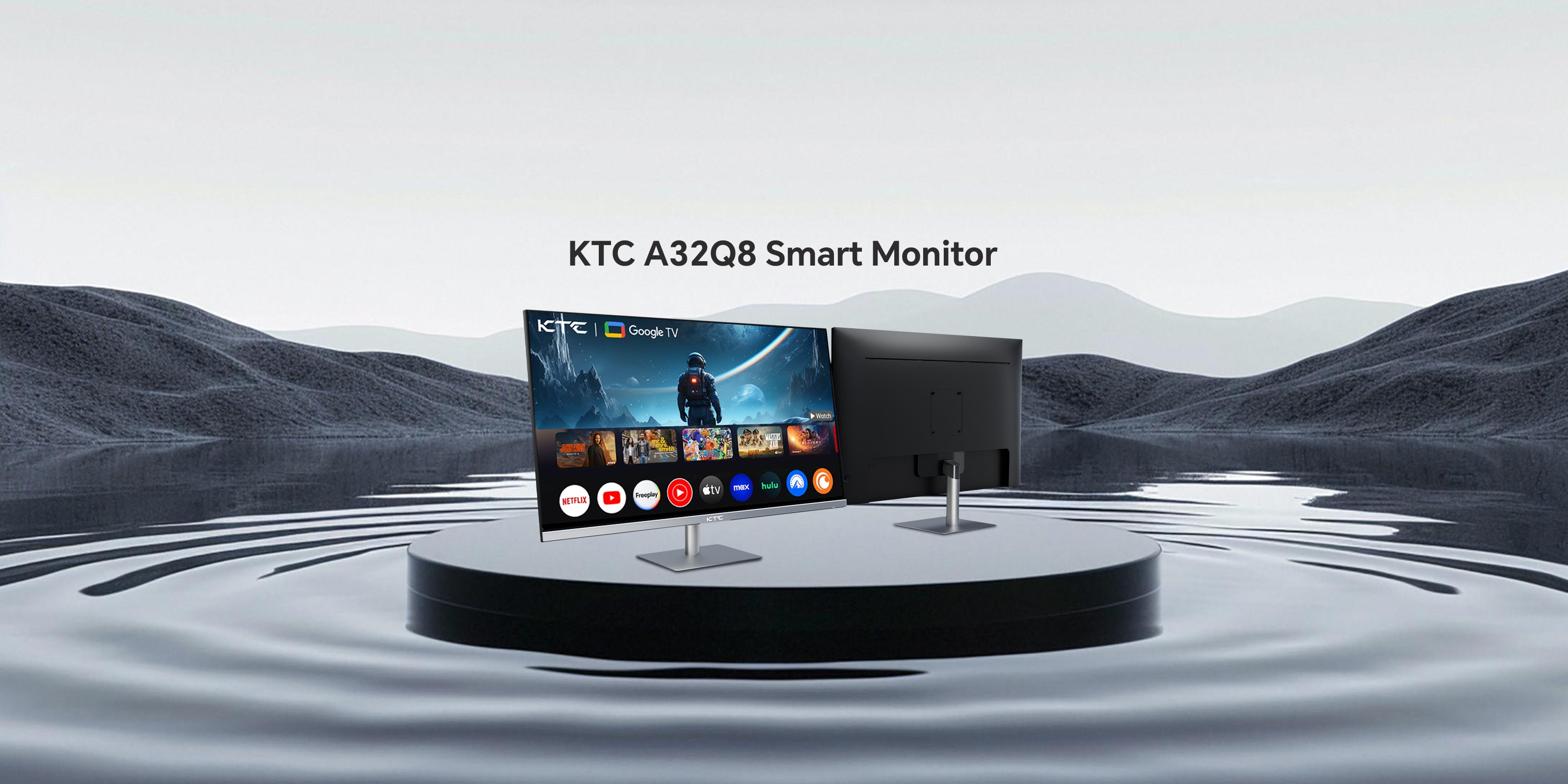 32-inch 4K Smart Monitor | Google TV, Netflix, UHD | KTC A32Q8