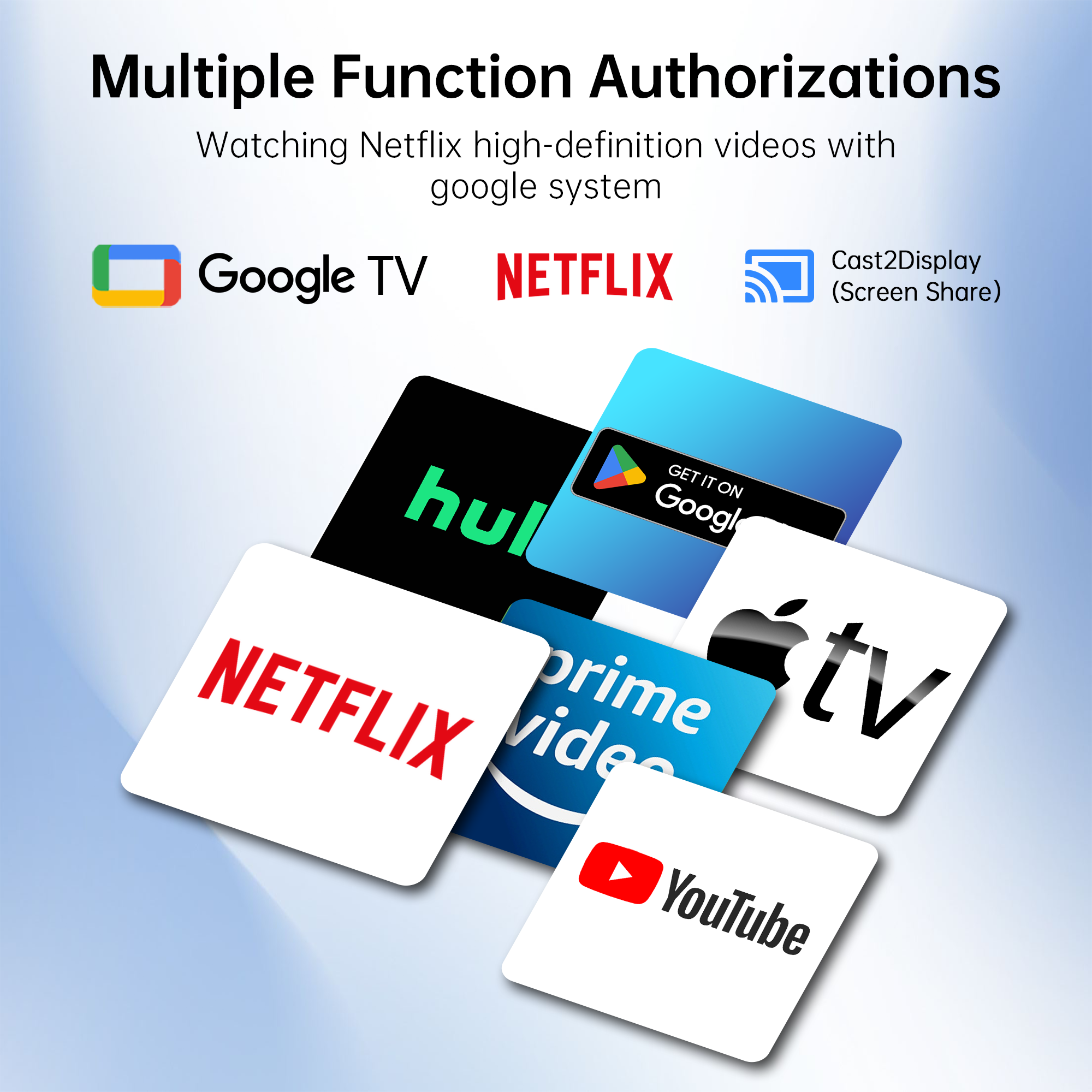 KTC Smart Monitor with Google TV: Supports Netflix, YouTube, and more for high-definition video streaming