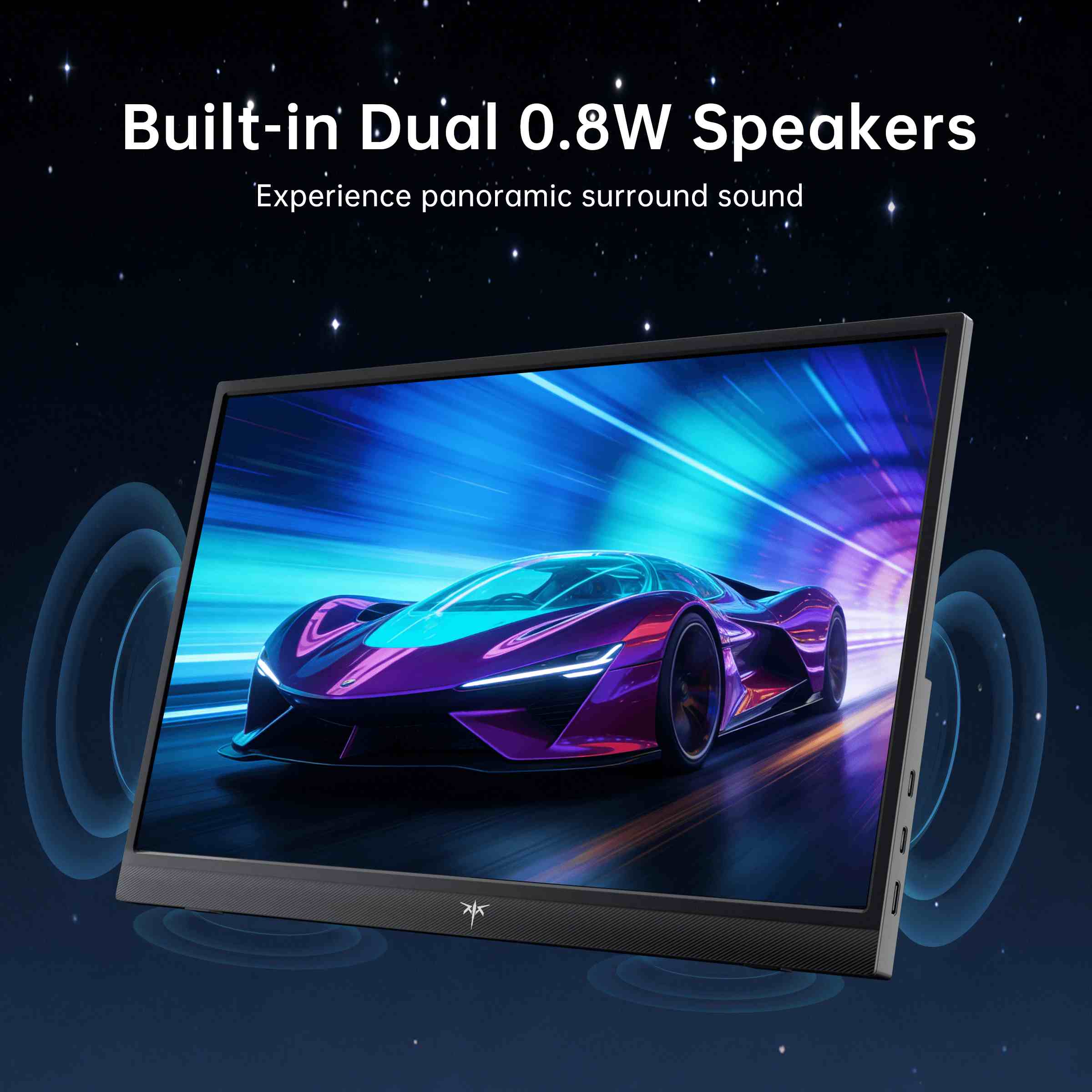 15.6-inch KTC portable monitor with dual USB-C and Mini HDMI ports