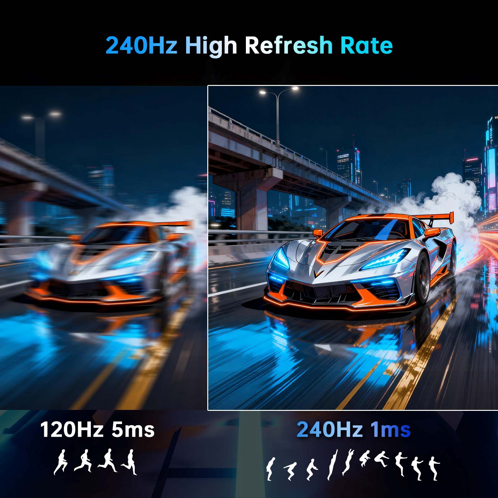 KTC 24" FHD 240Hz 1500R Curved Gaming Monitor | H24S17P