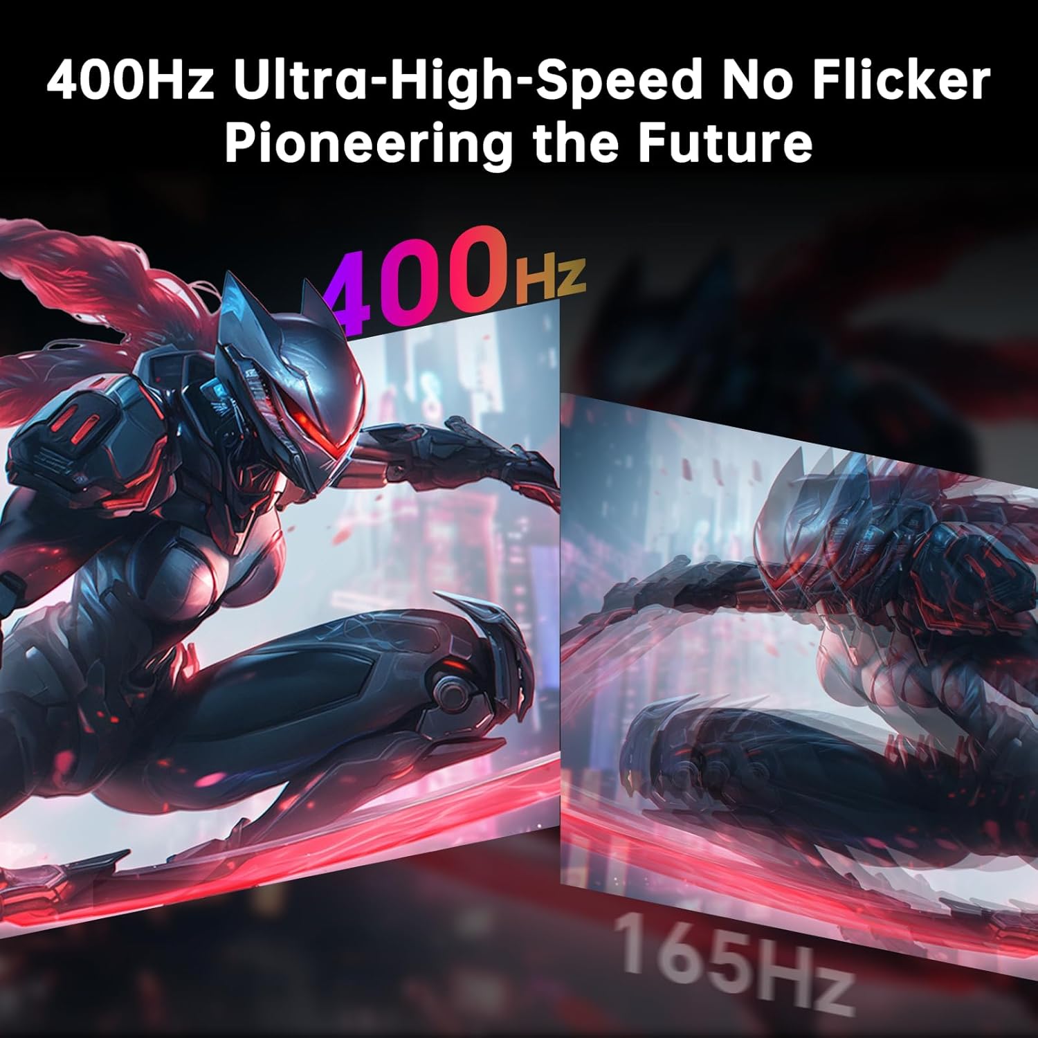 KTC H25X7 400Hz overclocked FHD gaming monitor side angle view