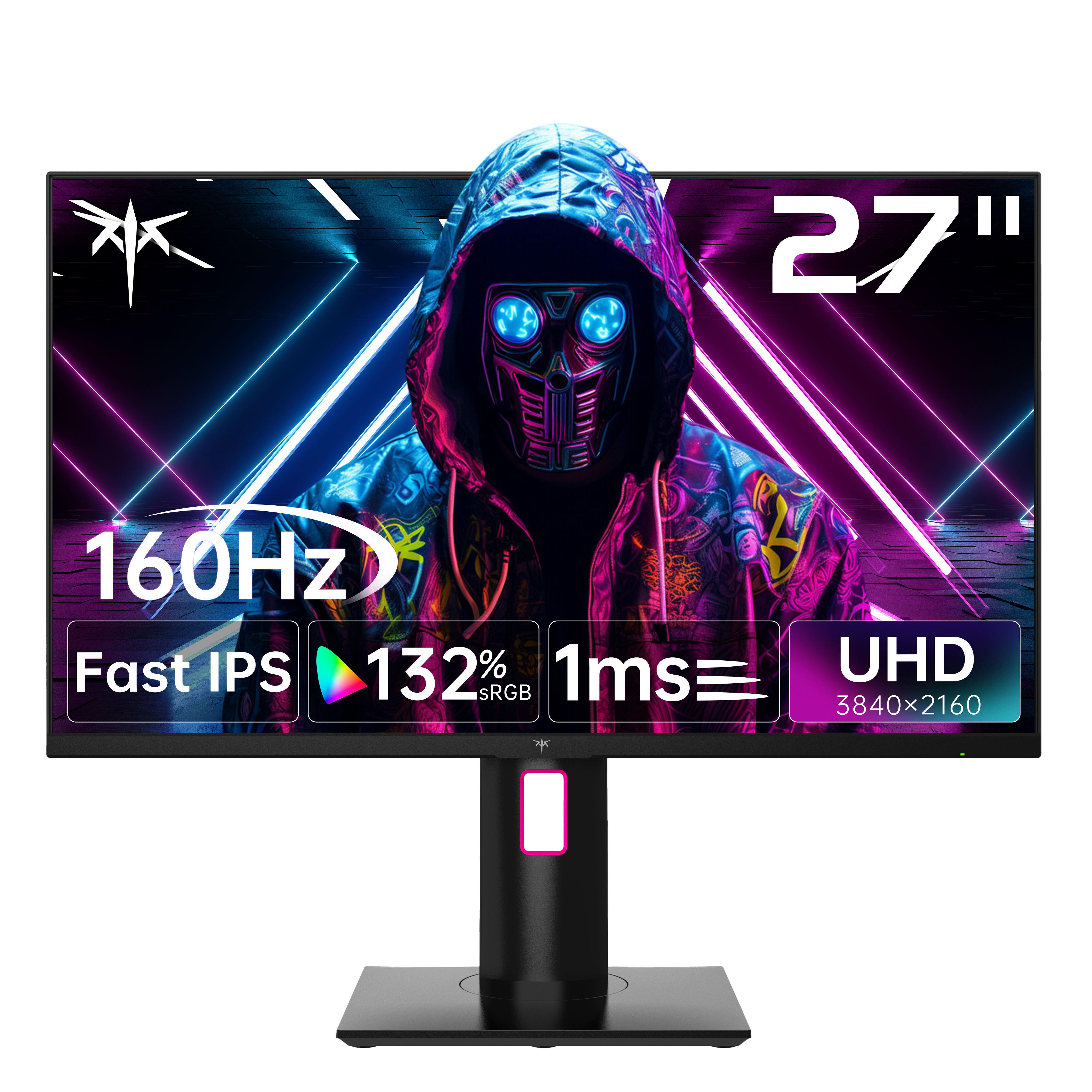 KTC 27-inch 160Hz 4K Gaming Monitor featuring Fast IPS, 1ms response time, and 132% sRGB color, perfect for esports players
