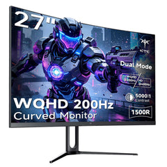 KTC 27" 2K 200Hz/HD 400Hz Dual Mode Curved Gaming Monitor | H27S5