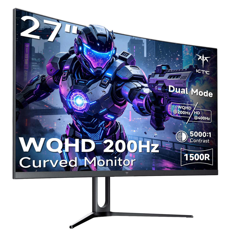 KTC 27" 2K 200Hz/HD 400Hz Dual Mode Curved Gaming Monitor | H27S5