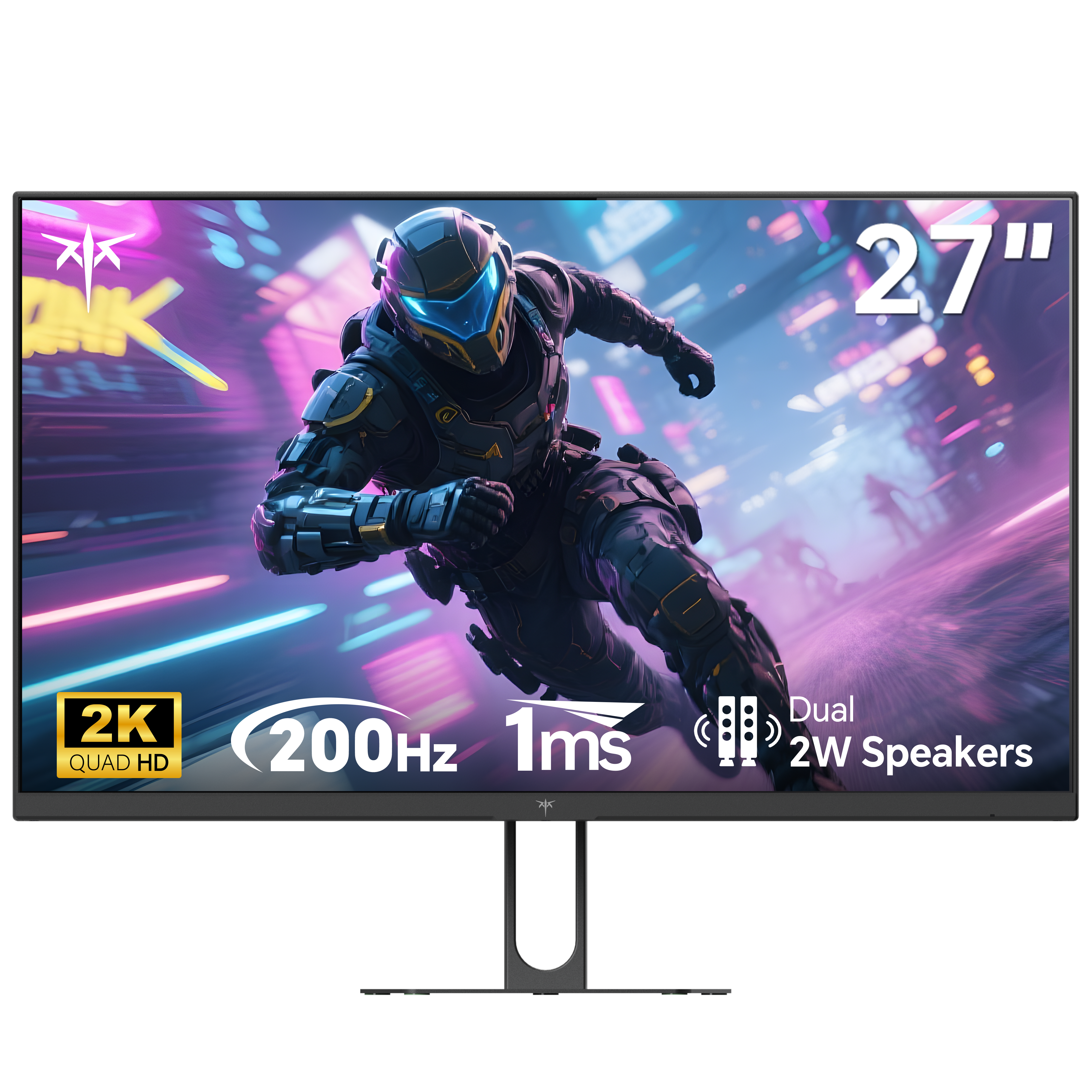 KTC 27-inch 2K Gaming Monitor. Features 210Hz, 1ms response time, and dual 2W speakers for immersive esports experience.