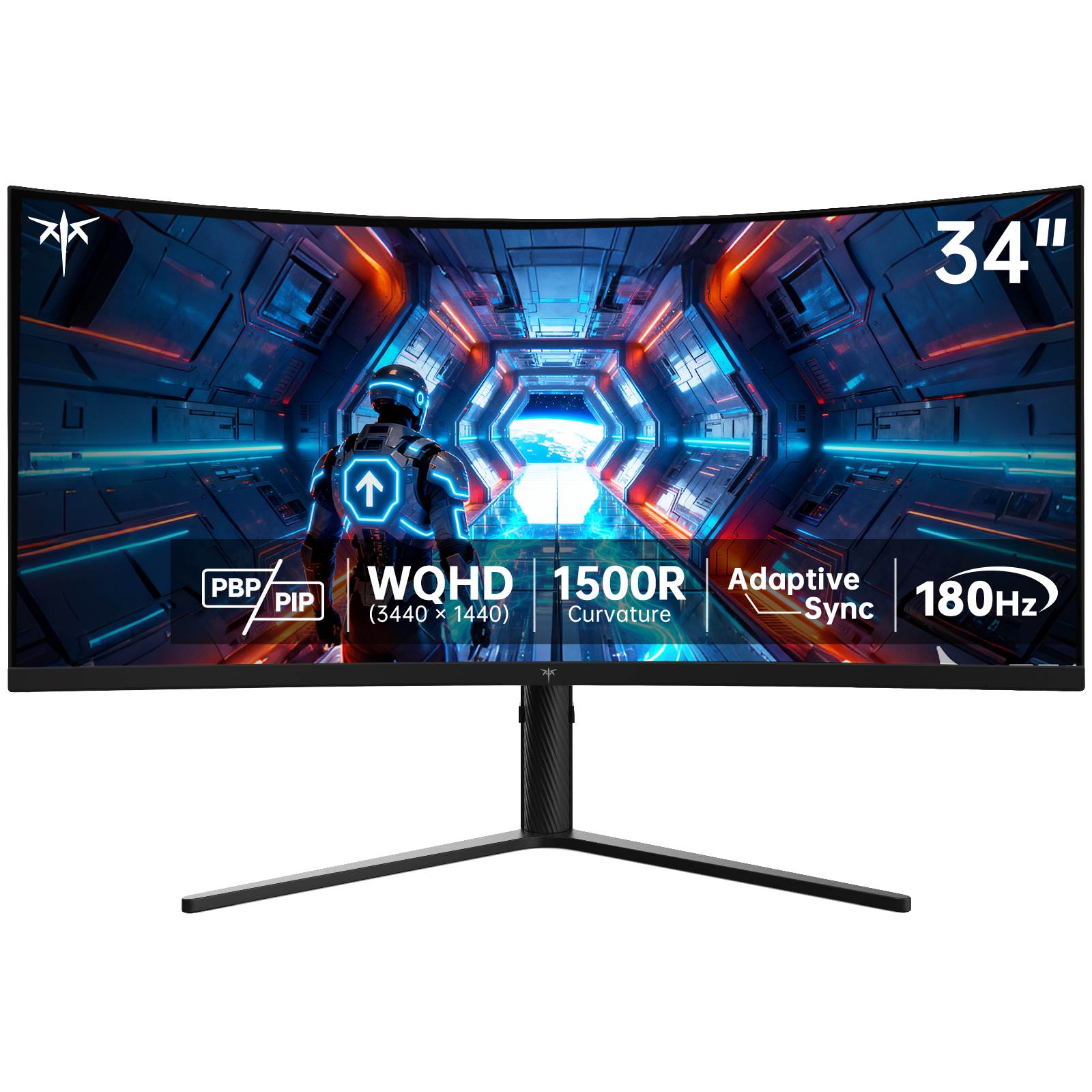 KTC 34-inch ultrawide 1500R curved gaming monitor with thin bezels