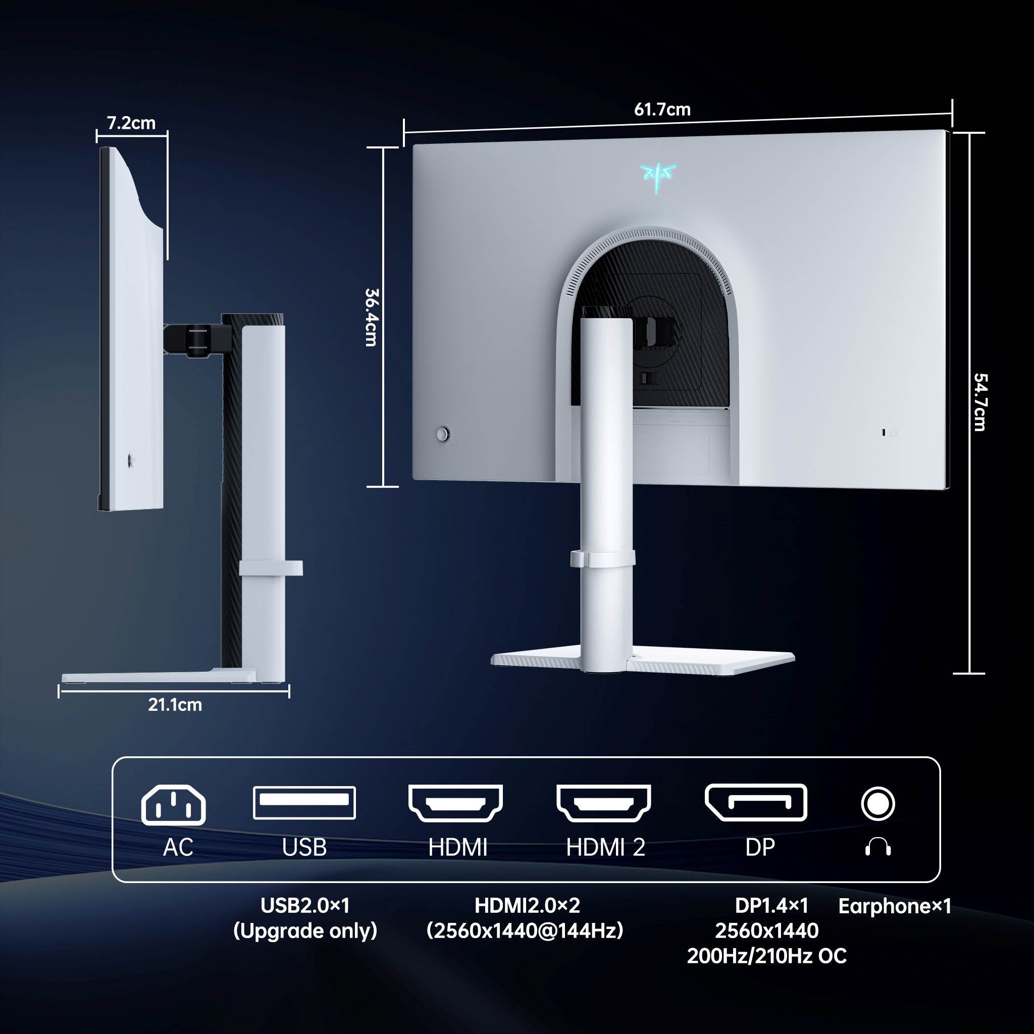 KTC Mini LED 27" 200Hz 2K HDR1000 Gaming Monitor | M27T6S
