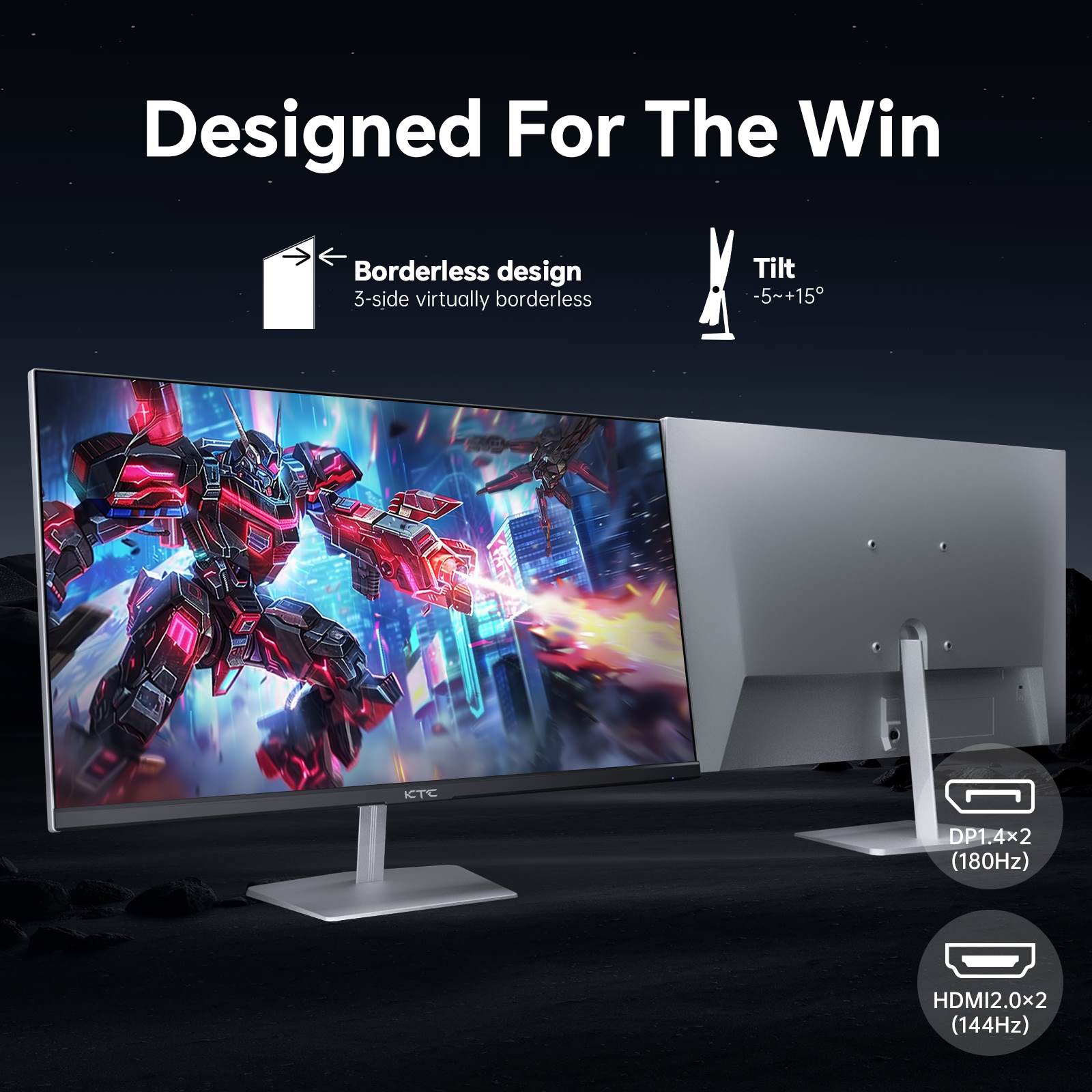 KTC 24.5 inch 360Hz/400Hz OC Fast IPS FHD Gaming Monitor HDR 400 | H25X7